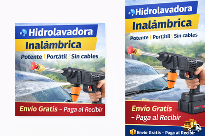 Hidrolavadora Inalambrica con Dos Baterias