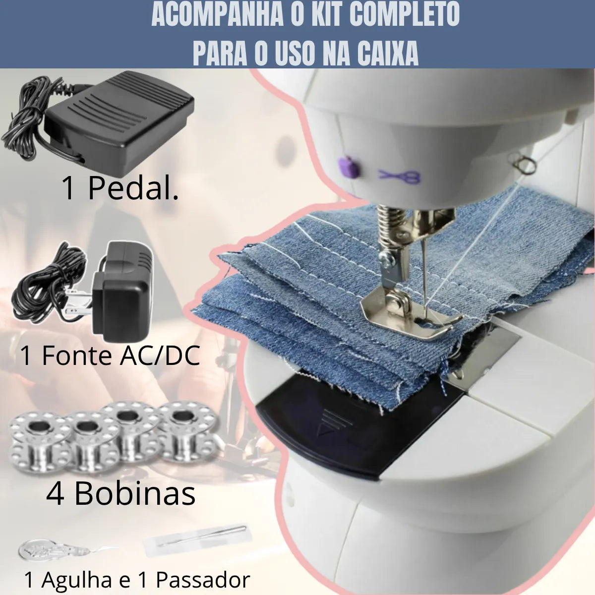 Mini Máquina De Coser Portátil Hogar