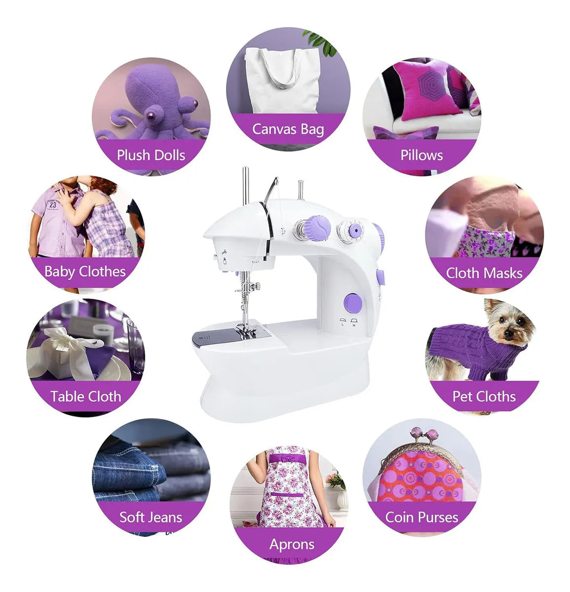 Mini Máquina De Coser Portátil Hogar